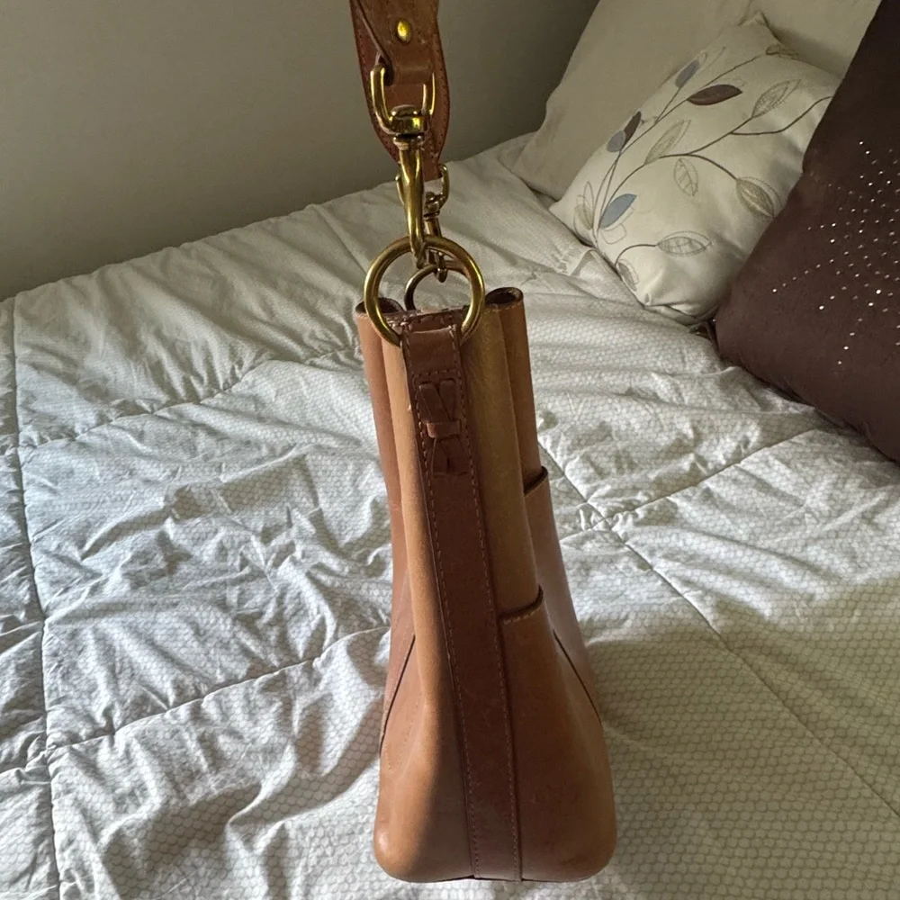 Frye Tan Leather Shoulder Bag - Picture 2 of 8